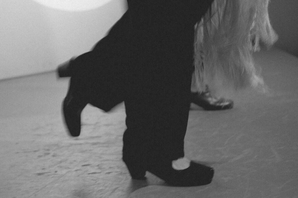 Zapateado en clase de baile flamenco
